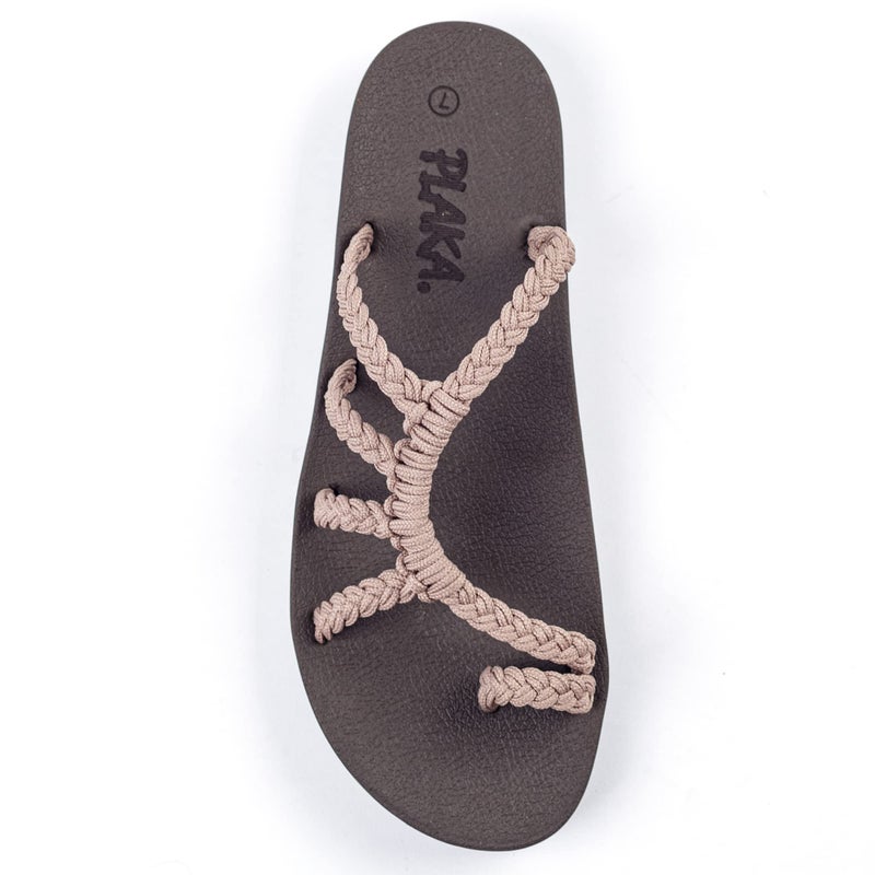 Plaka Relief Flip Flops for Women with Arch Support | Comfy Sandals for Women | Perfect for the Beach, Long Walks or Poolside | Reduces Heel & Back Pain | Brazilian Sand | Size 11 - Image 1